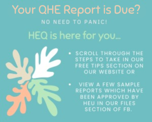 Help with your QHE Report